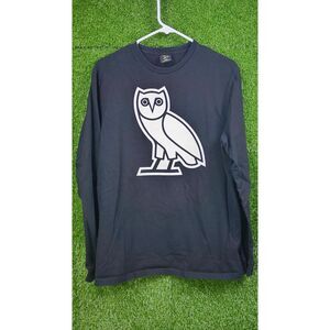 OVO Black Long Sleeve Shirt - Men's Size L
